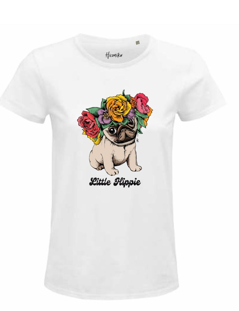 T-shirt con stampa cagnolino Hiconika
