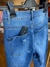 Jeans a Zampa Ricamato